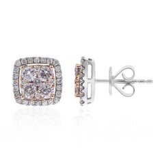 Pendientes en oro con Diamante rosa I1 (CIRARI)