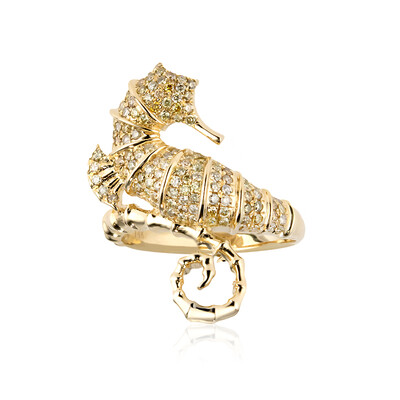 Anillo en oro con Diamante fancy SI2 (CIRARI)