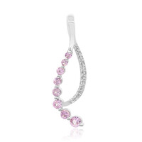 Colgante en plata con Zafiro rosado