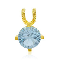 Colgante en oro con Topacio azul cielo (Adela Gold)