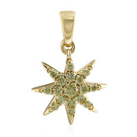Colgante en oro con Diamante amarillo VS1