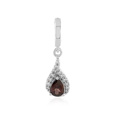 Colgante en plata con Zircón rosado