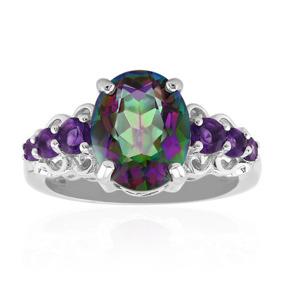 Anillo en plata con Cuarzo místico