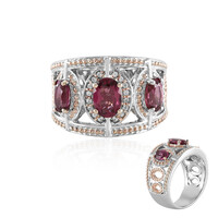 Anillo en plata con Granate de Malawi (Dallas Prince Designs)