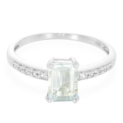 Anillo en plata con Aguamarina de Brasil