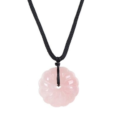Collar con Cuarzo rosa