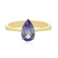 Anillo en oro con Tanzanita sin calentar