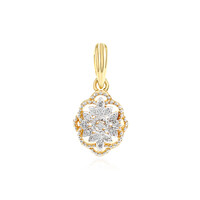 Colgante en plata con Diamante I2 (I)