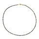 Collar en plata con Zafiro chocolate