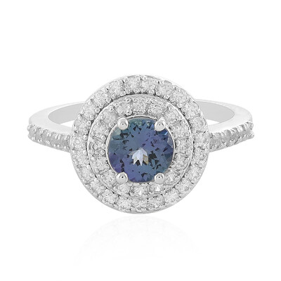 Anillo en plata con Tanzanita