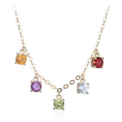 Collar en plata con Granate