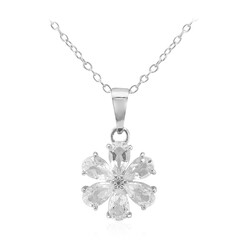 Collar en plata con Topacio blanco