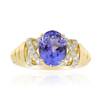 Anillo en oro con Tanzanita AAA (CIRARI)