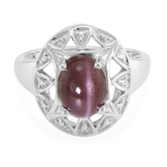 Anillo en plata con Escapolita ojo de gato