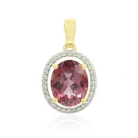 Colgante en oro con Turmalina rosa (Tenner Diniz)