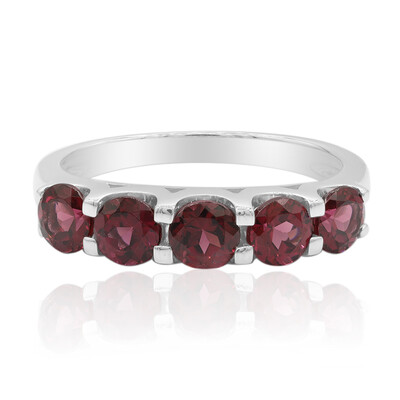 Anillo en plata con Rodolita