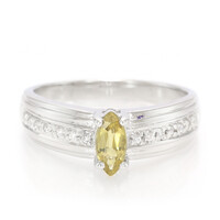 Anillo en plata con Turmalina cuprífera