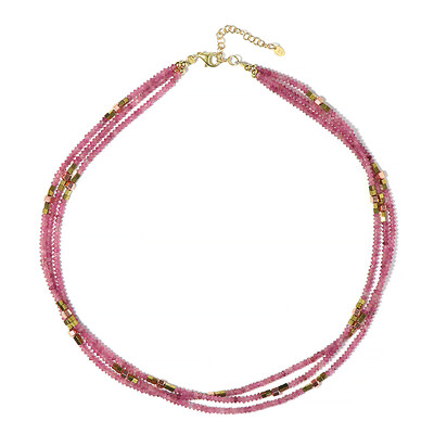 Collar en plata con Hematita rosa