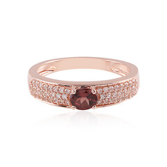 Anillo en plata con Zircón rosado