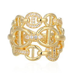 Anillo en plata con Topacio blanco
