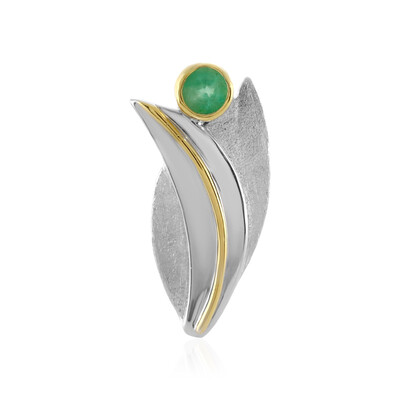 Colgante en plata con Esmeralda de Etiopía (MONOSONO COLLECTION)