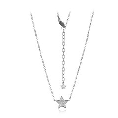 Collar en plata con Topacio blanco
