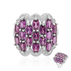 Anillo en plata con Rodolita