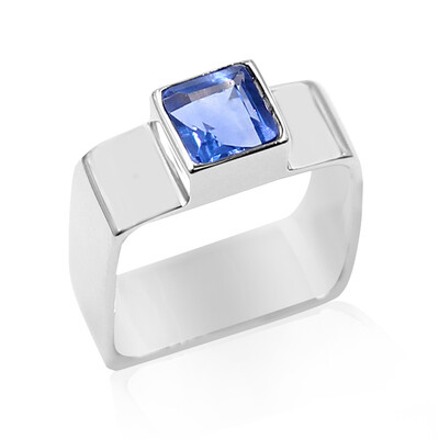 Anillo en plata con Fluorita de color cambiante