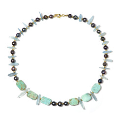 Collar en plata con Turquesa peruana