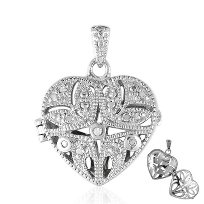 Colgante en plata con Diamante PK (I)