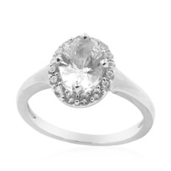 Anillo en plata con Danburita