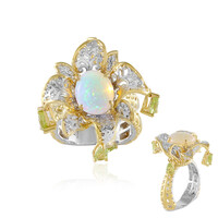 Anillo en plata con Ópalo de Welo (Gems en Vogue)