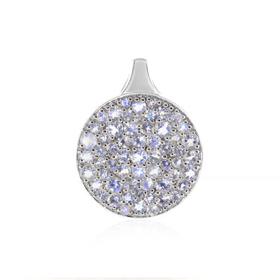 Colgante en plata con Piedra de Luna arcoíris (KM by Juwelo)
