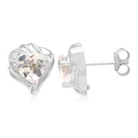 Pendientes en plata con Morganita
