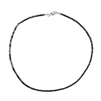 Collar en plata con Espinela negra