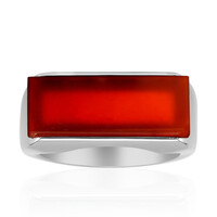 Anillo en plata con Ágata roja
