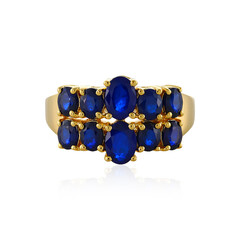 Anillo en plata con Espinela azul royal