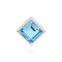 Colgante en plata con Topacio azul cielo