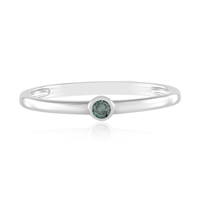 Anillo en oro con Diamante azul I3