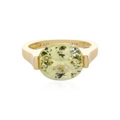 Anillo en oro con Cuncita amarillo canario