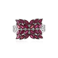 Anillo en plata con Rubí de Madagascar