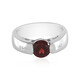 Anillo en plata con Granate de Mozambique