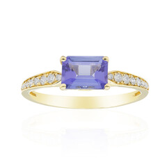 Anillo en oro con Tanzanita AAA (CIRARI)