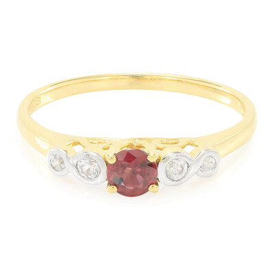 Anillo en plata con Rubí de Malawi