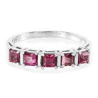 Anillo en plata con Rubelita