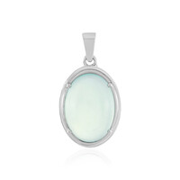 Colgante en plata con Calcedonia agua