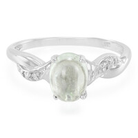 Anillo en plata con Turmalina cuprífera