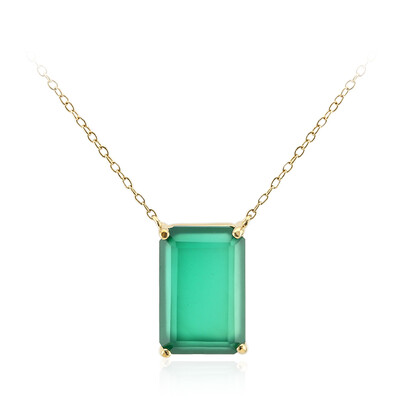 Collar en plata con Ónix verde