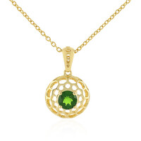 Collar en plata con Diópsido de Rusia