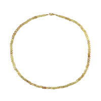 Collar en plata con Apatita verde